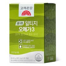 고려은단 오메가3 rTG 퓨어알티지 EPA DHA 60캡슐, 퓨어 알티지 오메가3 이지 X 2개 (2개월), 쇼핑백 X