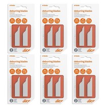 Slice 10484 CS 디버링 블레이드 오목면 lice 10482 핸들과 함께 사용 금속보다 최대 11배 더 오래 지속 6팩, Concave- Blade Replacement, 12 Blades