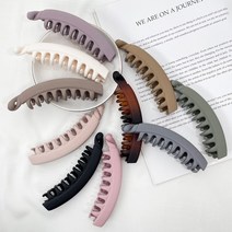 바나나핀 대형 큰 헤어핀 머리핀 가벼운 매트 베이직 포니테일