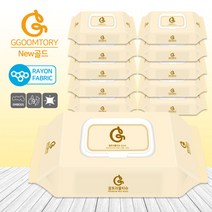 꿈토리 [실라리안] 물티슈 New 골드 캡형 10팩 / 65g 엠보싱 60매, 10개