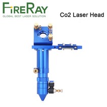 Fireray Co2 레이저 헤드 세트 반사 미러 25mm 및 초점 렌즈 20mm 통합 마운트 조각 절단기, [01] Set A, [02] 20x63.5mm