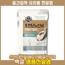 CJ 씨제이 백설 오천년의 신비 신안 신의도 명품 천일염 요리용 중간입자, 500g, 1개