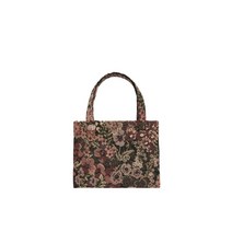 (정식매장판H) AMOMENTO 22FW NEW 아모멘토 여성 플라워 자카드 미니 토트백(AM22FWW02BG MIX) 멀티, F
