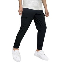 ELFREN 남성 조거 팬츠 시원한 나일론 스판 카고 바지