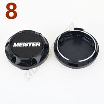 bbs휠휠센터 캡 OD 64mm ID Work Emotion MEISTER VS 엠블럼 스티커 커버 스포츠 림 허브 실버 및 블랙, 06 8