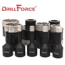 코아드릴 함마 엔진 건식 피셔Drillforce-M14 스레드 드릴링 코어 비트 구멍 톱 도자기 타일 대리석 석재, 05 14mm