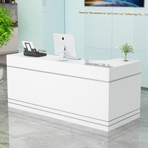 계산대 카운터 포스기 매장 인포 데스크 식당 서랍형 1200 프런트 사무용책상, 160x80x80cm, 화이트대리석
