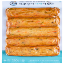제주 광어 야채 수제 어묵바 크랩 오징어 어묵탕 오뎅탕 어묵 핫바 250g, 콘새우