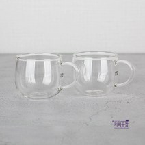 사마도요 내열유리 찻잔 2p/사마글라스/다구/티글라스, 2개