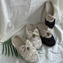 리본 레이스 펀칭 뮬