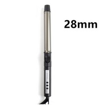 물결고데기 물결펌 히피펌 뿌리볼륨 웨이브 볼륨고데기 전문 세라믹 헤어 컬러 컬링 아이언 롤, 27.28mm - EU