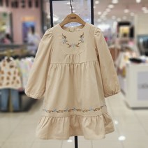 치크 [동아수성점] *2022fw* A라인 꽃자수 소녀 원피스 CKOW22N5G