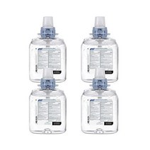 퓨렐 고급 손 세정제 녹색 인증 젤 무향료 FMX-12 푸시 스타일 디스펜서용 1200mL 리필 4개 팩 5091-04