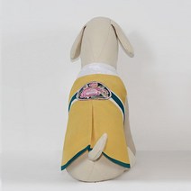 금동이 펫 GM007 노랑둥근꽃패치 강아지 고양이 애견 한복, XL