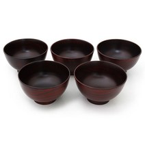 (5종)천연옻칠 죽공기세트(무형문화재옻칠장)