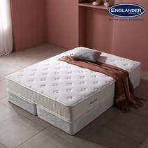 잉글랜더 9존 독립스프링 삼중직 케미컬폼 20T 매트리스 Q, 화이트, 화이트