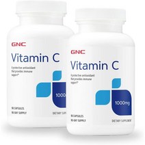 GNC GNC 비타민C Vitamin C 1000mg 90캡슐 2팩, 1개, 1g