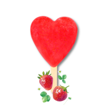 프리미엄 수제 과일 아이스크림 소르베, 딸기 소르베, 1개