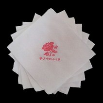 (그린티슈) 장미 엠보 칵테일 냅킨 (2180매/1BOX) 350791EA