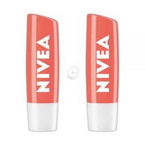 니베아 립케어 피치 샤인 4.8g X 2개