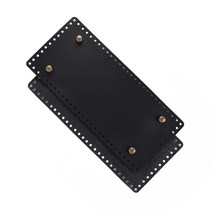 마마니트 징장식 직사각형 가죽 가방바닥 국내산, 직사각중 블랙 27cm x 12cm, 1개