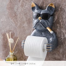 큐티 강아지 화장실 휴지통 화장실 롤 휴지걸이 아이디어 화장실 휴지걸이 휴지걸이 휴지걸이 휴지걸이 종이컵 무료구멍, 화장지 수건 개 그레이