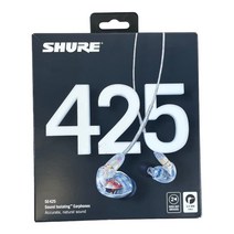 슈어 SE425 인이어 Only 헤드폰 - 클리어
