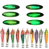 야마시타 에기 쭈꾸미 갑오징어 한치 네츄럴 에기 고추장 낚시 축광 카킹즈, (09)레드, 1개