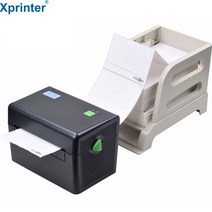 한국 Xprinter 택배 송장 바코드 라벨 프린터 XP-DT108BKR 블랙 용지거치대 세트, 1개