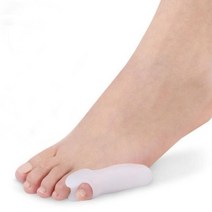 실리콘 발가락 교정기 링 밴드 반지 엄지 새끼 휨 교정, 새끼 발가락 교정기(1 SET-2개)