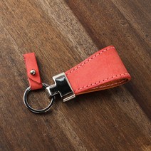 일로레더 통가죽 키링 키홀더만들기 가죽공예키트 DIY 학교수업재료 공예반제품 바느질공예 (이니셜각인포함), 보라, 올모