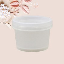 화장품 케이스 크림 항아리 스트레이트 버킷 마스크 내부 뚜껑 원형 플라스틱 PP 페이셜 휴대용 페이스 서브, 193.200g - Transparent-5pcs