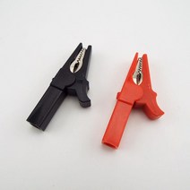 55mm Crocodile Clamp Probe Alligator Clip electric diy Test Black Red Socket Cable Insulated for 4MM, 5 red 5 black