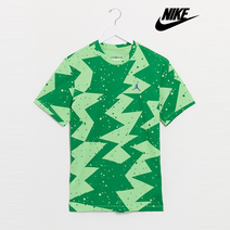 나이키 조던 점프맨 올오버 지오 그래픽 프린팅 반팔 티셔츠 그린