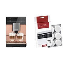 Miele CM 5510 사일런스 전자동 커피 머신 - OneTouch for Two AromaticSystem + 오리지널 액세서리 석회질 제거 정제 / 6개 / 전자동 커피 머신 찜기용, 냉각 정제가 없는 전자동 커피 머신, 빨간색