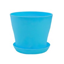 플라스틱화분 토분 화분 미니 플라스틱 식물 발코니 정원 가든, XXL 3000ML, 파란색