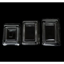 PET 도시락 소 중 대 투명용기 투명도시락 배달 포장용기 100개