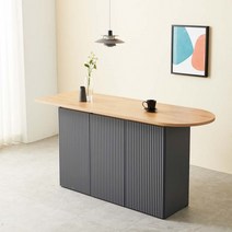 릴리 1700 반타원형 수납홈바 테이블 바테이블 주방홈바 아일랜드홈바 식탁 미니홈바, 01.화이트_1700반타원(MW82W-W)