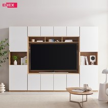 모던 월플렉스 서재형 거실장 2800, 화이트