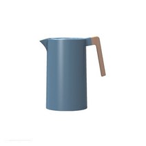 socean 고급 포트 손잡이 보온보냉 저그물병 1L 블루 냉장고 예쁜 물병 보냉병 헤리티지포트 진공 유리병 모던 보온