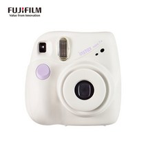 후지필름 정품 오리지널 인스탁스 mini7+ 카메라 핫 즉석 카메라 필름, 하얀, 카메라만