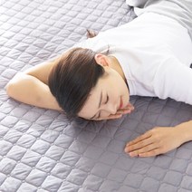 베러인홈 전자파 없는 전기 장판 온열 전기 매트 워셔블 EMF 무자계 세탁가능 전기요, 그레이라일락 싱글 (100X180cm)