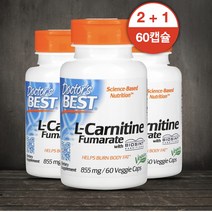3세트 닥터스베스트 L 카르니틴 엘카르니틴 푸마르산 855mg 60캡슐