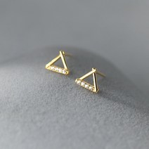 링귀걸이 은 실버귀걸이 WOOZU925 스털링 실버 패션 심플한 기하학 지르콘 스터드 여성을 위한 십대 파티 독특한 크리에이티브 주얼리 액세서리