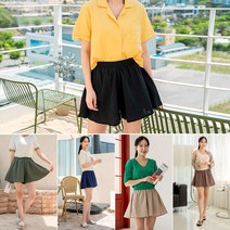 앤더데이 시원하게 린넨 플레어3부팬츠