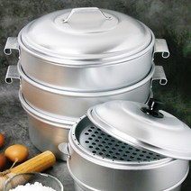업소용 대형 계란 만두 찜기 찜솥 상하단 별도, 19-만두찜기세트 소소 뚜껑1 채반1개 물솥1, 1개