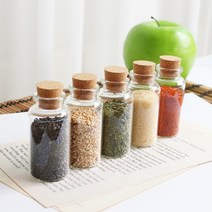 미니 원형 코르크병 25ml 낱개/투명 샘플 유리병/3x6.5cm, 01. 미니 원형 코르크 유리병(25ml)