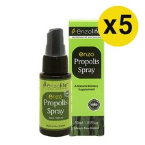 엔조라이프 뉴질랜드 프로폴리스 스프레이 30ml x5개, 5개
