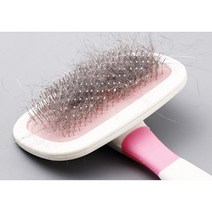 헤드 회전 고양이 죽을 털 제거 브러시 털날림브러쉬 장모종브러쉬 털빗 고양이털정리 고양이털관리 브러쉬, 대 핑크