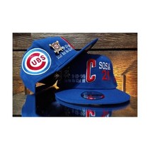 시카고 컵스 모자 블루 스냅백 캡 New Era 59Fifty CUSTom Hat